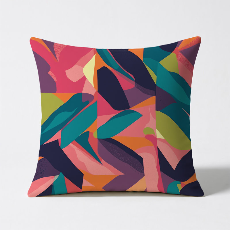 Coussin décoratif intérieur et extérieur Quantum Prime Cascade, Square 16"