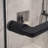 54"X 76" North American Frameless Double Sliding Matte Black Shower Door With Adjustable Soft Closing Function 8Mm Tempered Glass With Nano Easy Cleaning And Stick Explosion-Proof Menbrance