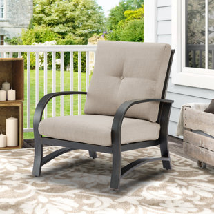 Patio Aluminum Club Chair with Sunbrella Cushions