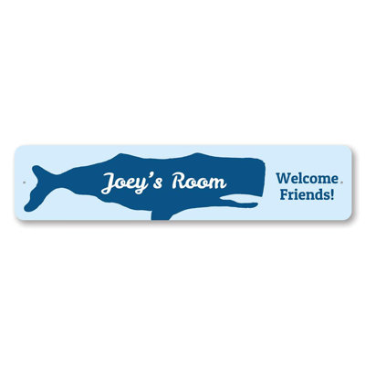 Whale Custom Aluminum Sign
