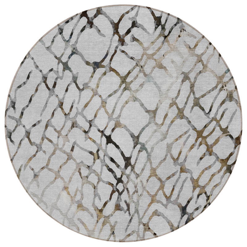 Khiri Abstract Rug, Round 8'