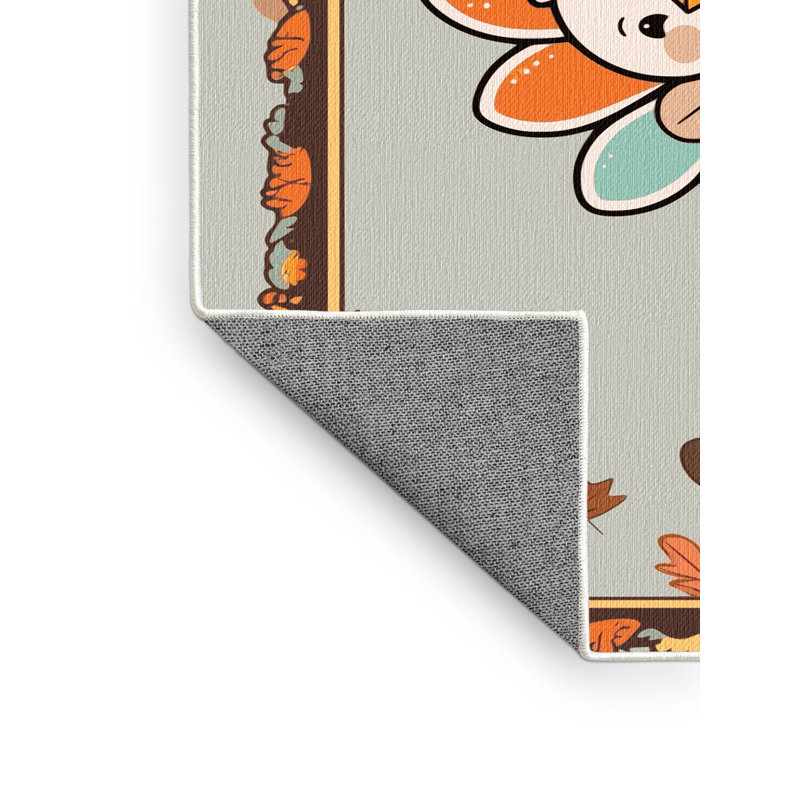 Tapis de Noël East Urban Home, Rectangle 6 pi x 9 pi