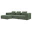 Vector 4 Seater Modular Corner Sofa Fabric 301cm L Shaped Sectional-140749282