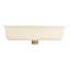 Lavabo de salle de bain rectangulaire encastré en porcelaine vitreuse Destin