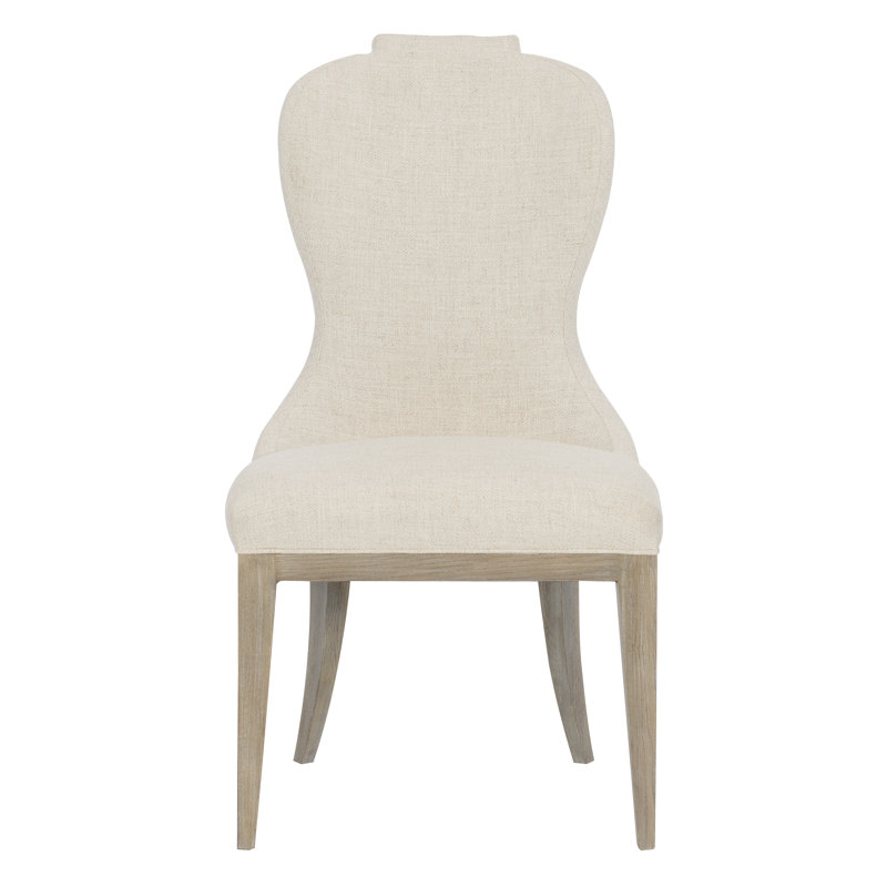 Santa Barbara Beige Linen Upholstered Parsons Side Chair