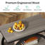 Ensemble de 2 tables de bout à 3 niveaux, canapé-lit industriel avec tablettes de rangement, petite table de chevet pour la chambre à coucher-2067085996