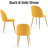 Modern Velvet Armless Side Dining Chairs-1480541485