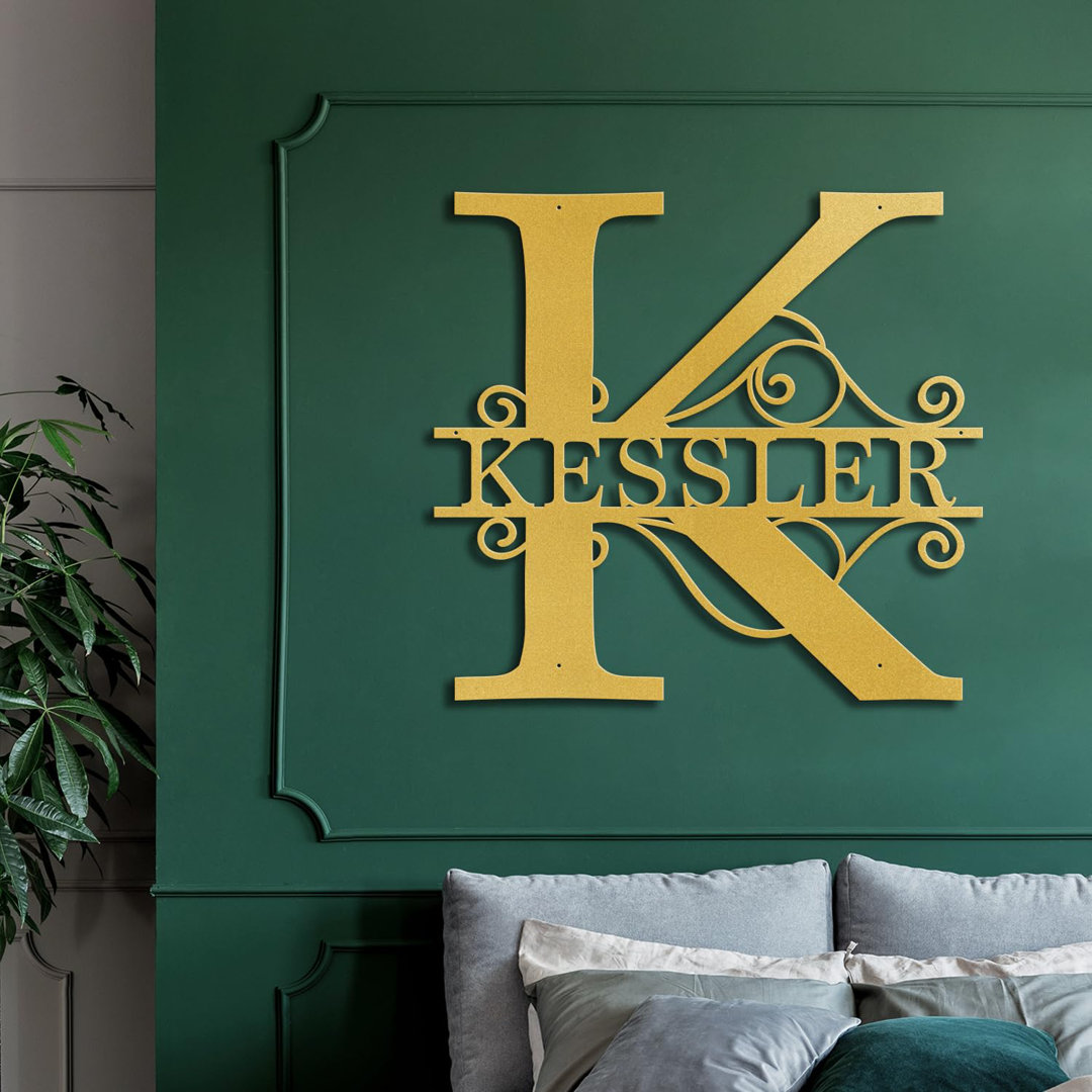 Custom Name Letter Monogram Family Personalize Wedding Gift Cabin Outdoor Metal Signs Wall Décor SIGNLEADER 