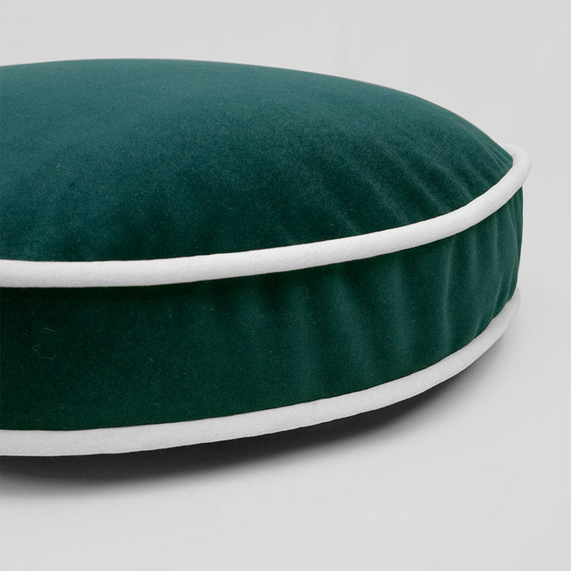 Posh Circle Circular Pillow Cover & Insert, Teal