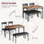 Komuda 4 - Person Four Leg Dining Set-1791526089