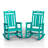 Outdoor Patio HDPE Rocking Adirondack Chair-930783622