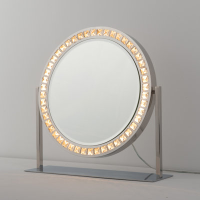 Marilyn Table Top LED Vanity Mirror - Chrome