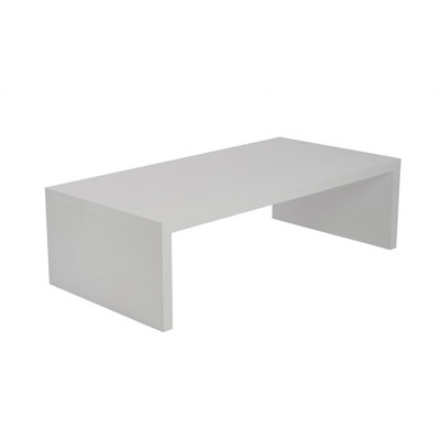 McAlmont 47" White Modern Minimalist Coffee Table