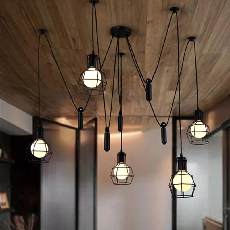 5 - Light Black Cluster Pendant, Yes