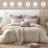 Solayne 3-Piece Soft Washed Microfiber Duvet Cover Set with Zipper Closure and Corner Ties, OEKO-TEX Certified-110582279-110582278