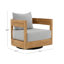 Canapé d'extérieur Dundas, collection Sunbrella en toile et teck naturel FSC-1154611405