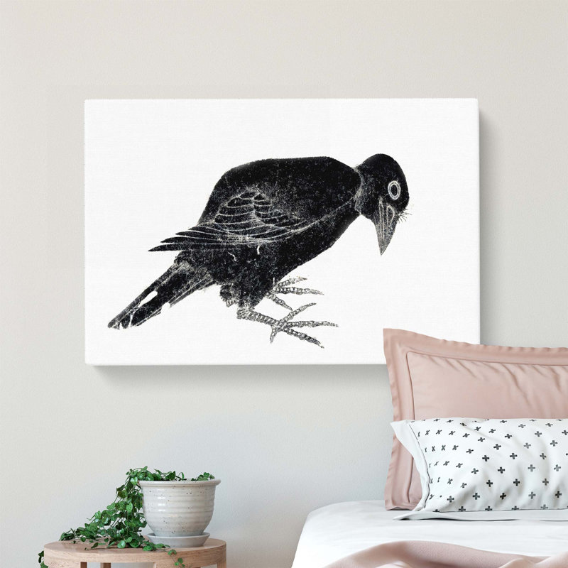 Crow by Katsushika Hokusai - Wrapped Canvas, 35cm H x 50cm W x 3cm D