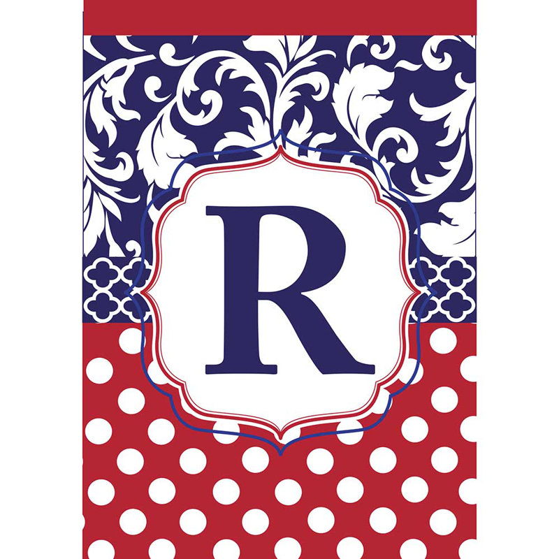Drapeau de jardin à 2 côtés, Rouge / blanc / bleu