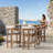 Assembly Free Sofa, Bar Stool, Dining Chairs,Quick Assembly Coffee Table,Outdoor Aluminum Conversation Set, 9 Person Outdoor Conversation Set, Wood Grain Veneer Set for Patio