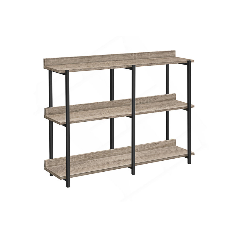 Console de table d'appoint, Taupe foncé, Noir