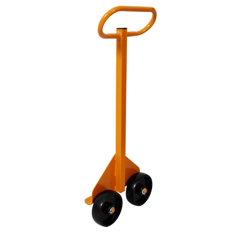 Chariot robuste à roulettes pour cloison sèche avec roulettes, chariot mobile à panneaux en acier d'une capacité de charge de 220 lb pour les matériaux de construction, chariot de service à panneau jaune