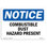 Combustible Dust Hazard Present Sign