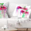 Coussin lombaire à la main floral