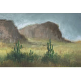 Desert Field III Painting by Leo Mark
