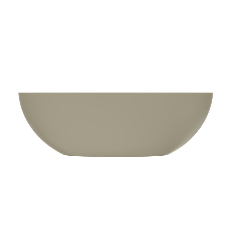Freestanding Solid Surface Bathtub Modern Matte Design for Bathroom Relaxation and Home Spa