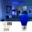 Ampoule à DEL 20 W A15 à intensité variable avec culot moyen E26 / bleu (standard)