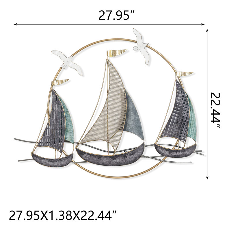 Breakwater Bay Handmade Metal Nautical & Beach Wall Decor & Reviews ...