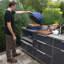Armoire de cuisine extérieure Kamado
