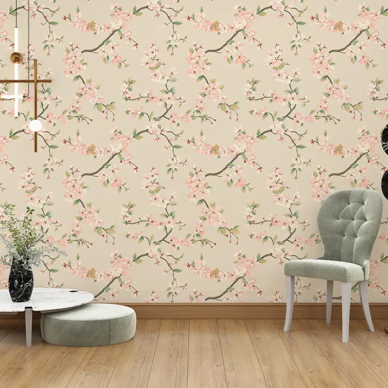 Cherry Blossom Wallpaper Peel And Stick Roll Premium
