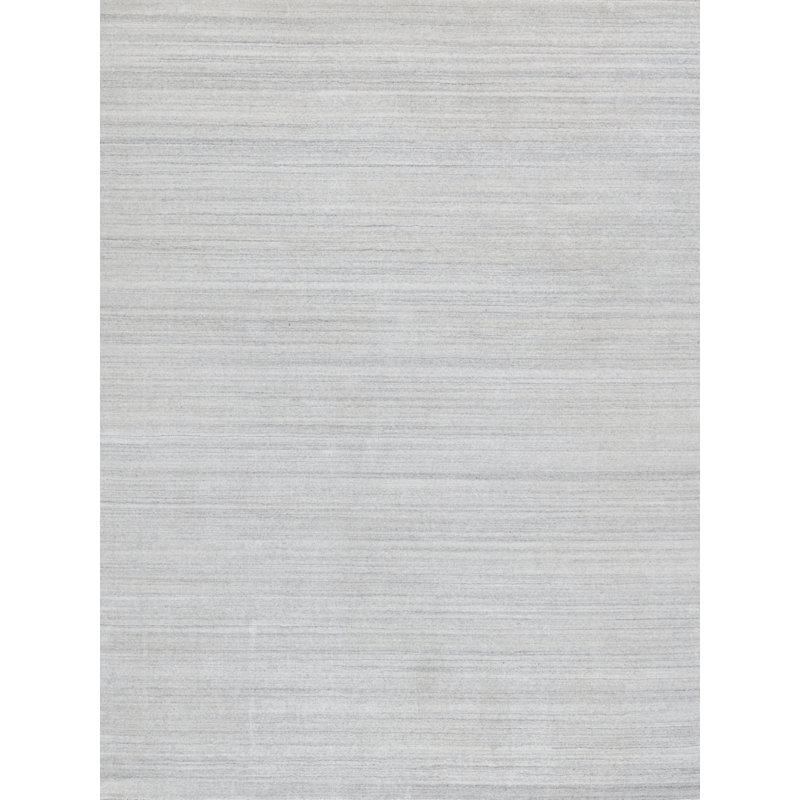 Serenity handloomed PET Beige/Brown Area Rug, Light Gray/Ivory, Rectangle 8' x 10'