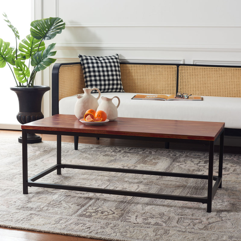 Table basse 4 pieds Auton, Marron vieilli