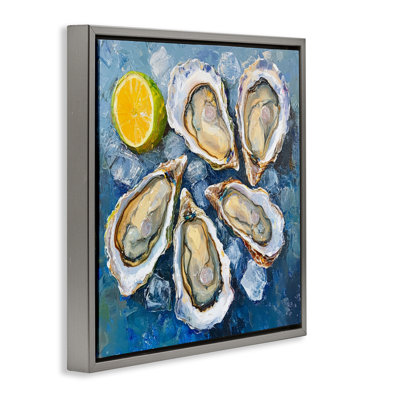  «Lemon & Oysters», art mural sur toile par LSR Design Studio