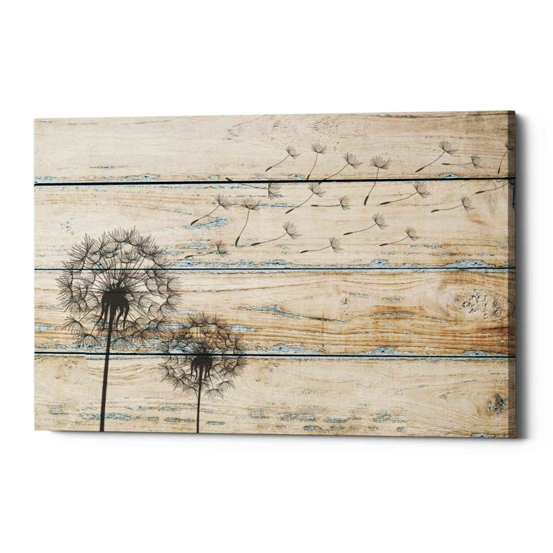 Tanpopo - reproduction sur toile tendue, H 12 po x l 18 po x P 0,75 po