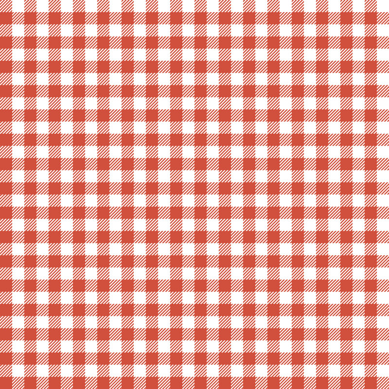 Red Checkered Patterns - Wrapped Canvas Print, 122cm H x 122cm W x 3.8cm D