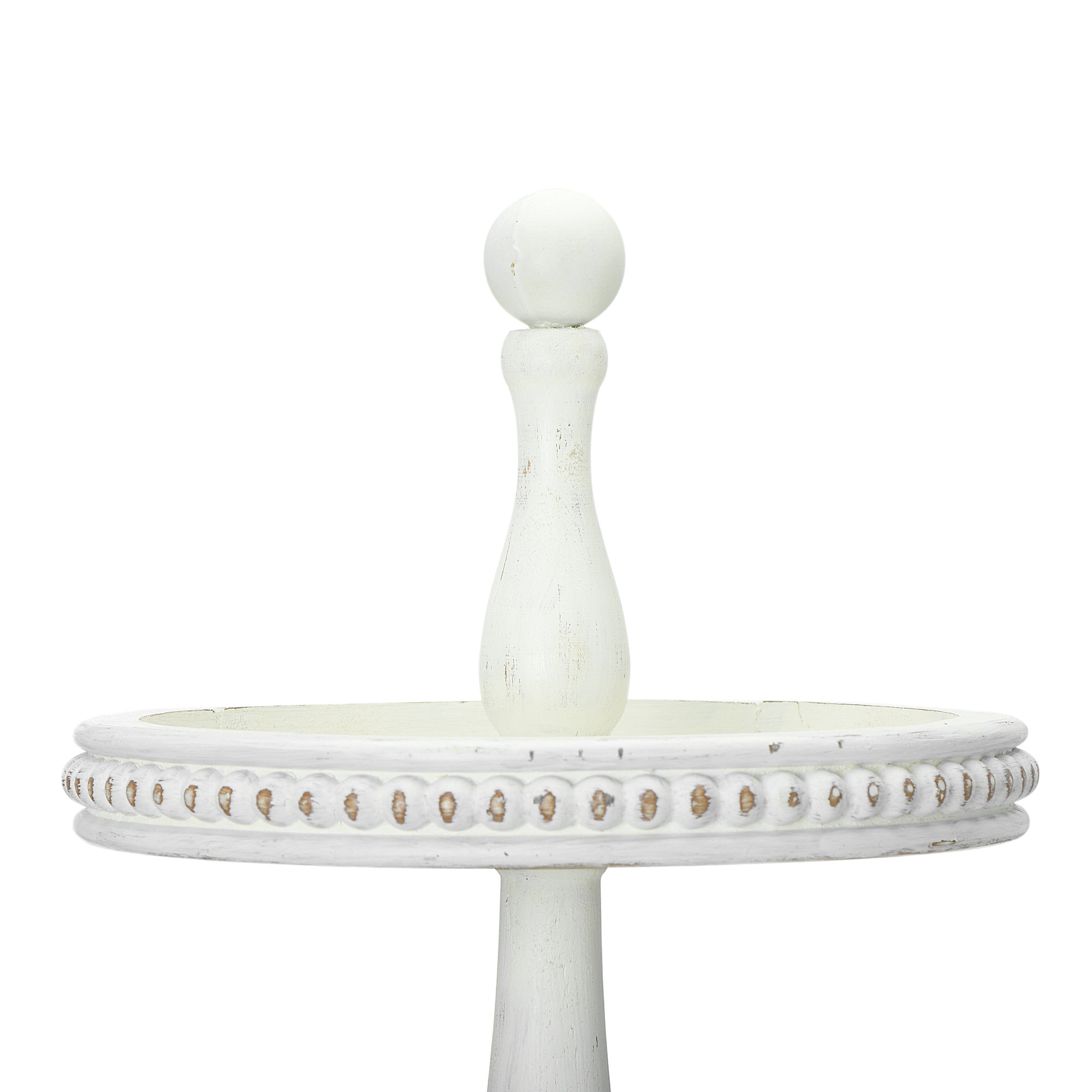 Alberts Wood Tray - Set of 3, White