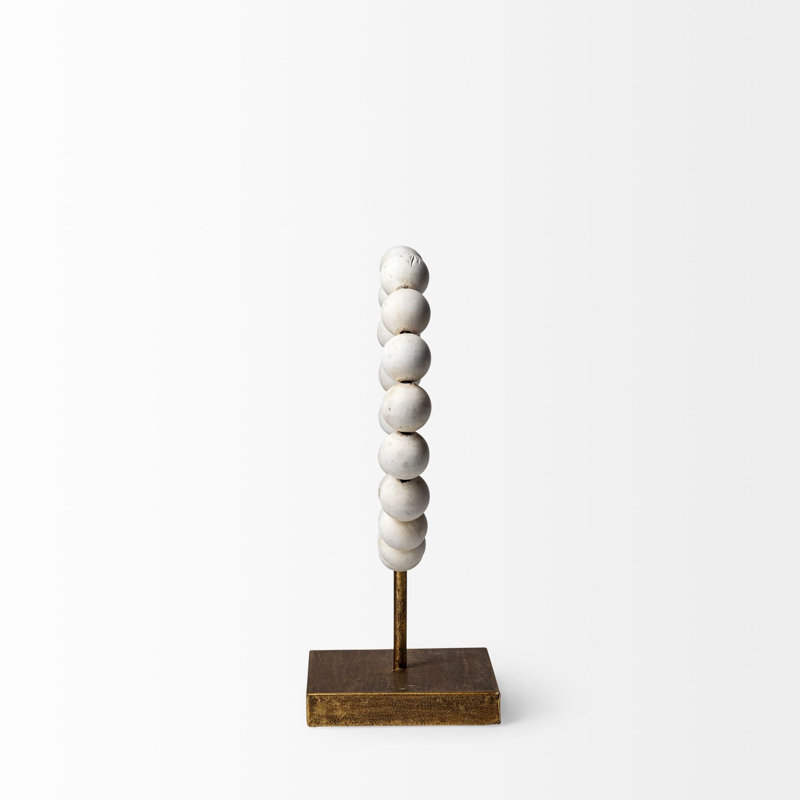 Sculpture Shira, Doré, H 12 po x l 5 po x P 9 po