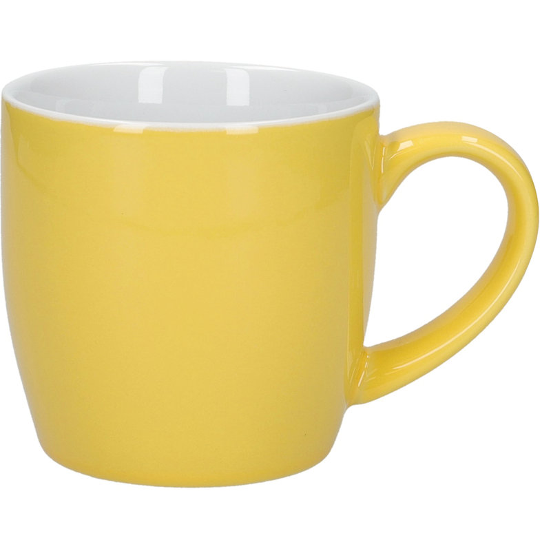 Globe Stoneware Mug, Yellow, 4