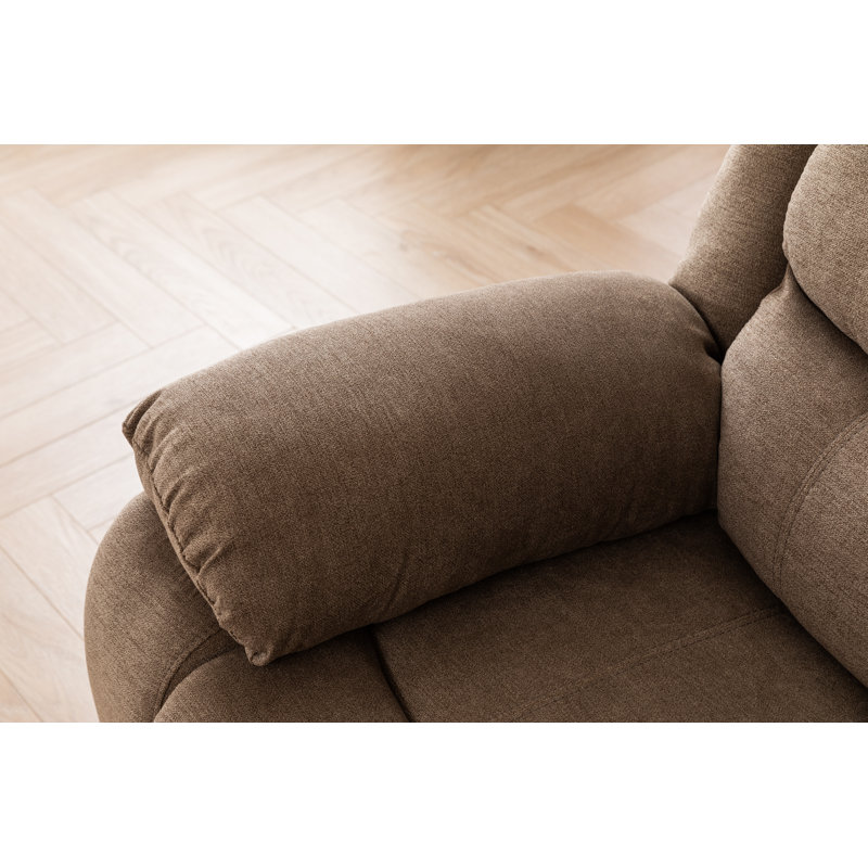 36.2" Cozy Retreat Manual Reclining Armchair, Brown
