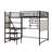 Loft Metal Bed With Built-In Charging Station And LED Light-2135263810-2135263813
