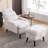 Jonilda Upholstered Accent Chair and Ottoman with  Adjustable Backrest-95031057