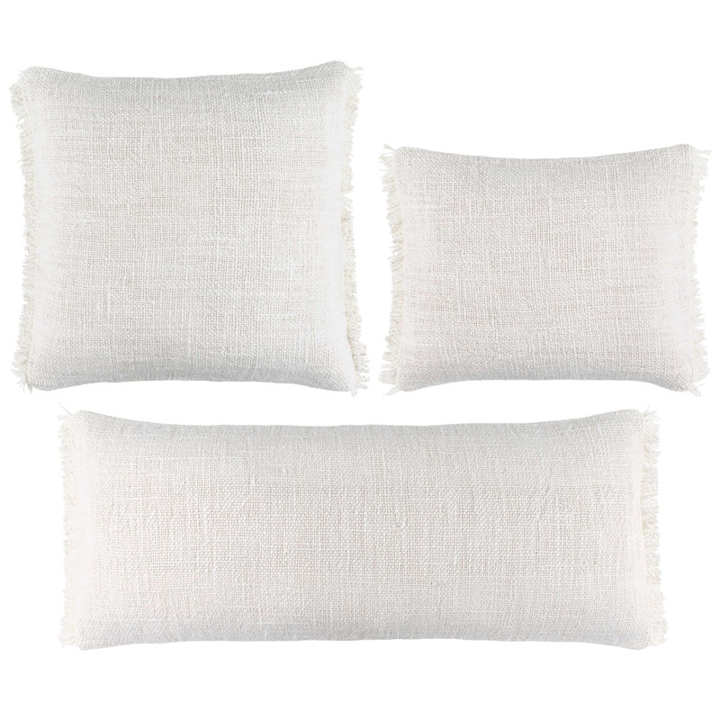Griffin Linen Decorative Pillow, Ivory, Pillow Cover Only - No Insert