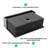Gunmetal Black Stainless Steel Kitchen Sink, 27 Inch, 27X21x10 Condensation Prevention Coating Resists Wear And Tear