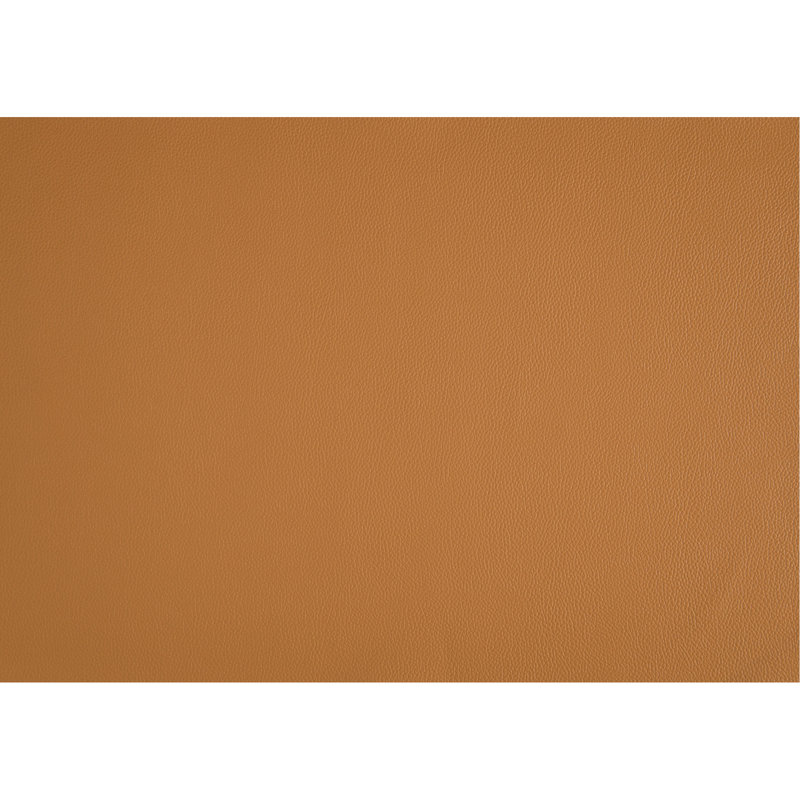 Chaise contemporaine en cuir orange avec rembourrage confortable et accoudoirs modernes
