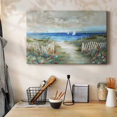 Coastal Garden-Gallery Wrapped Canvas