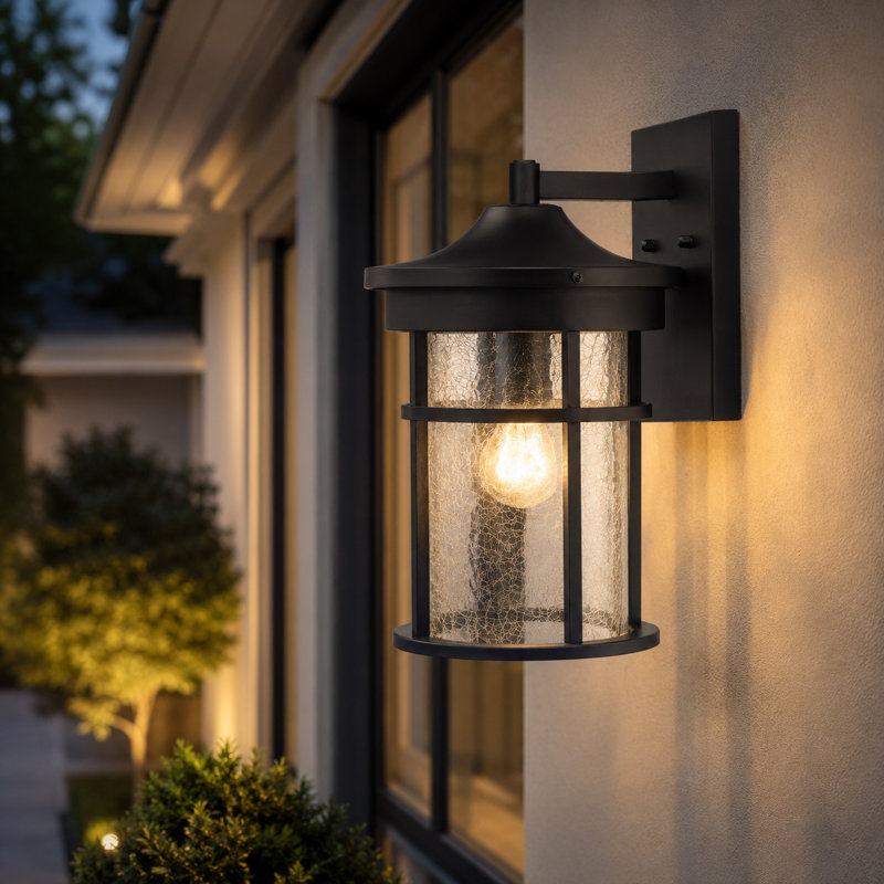 Thorton Wall Light, Black, 14.5" H x 9" W x 10" D