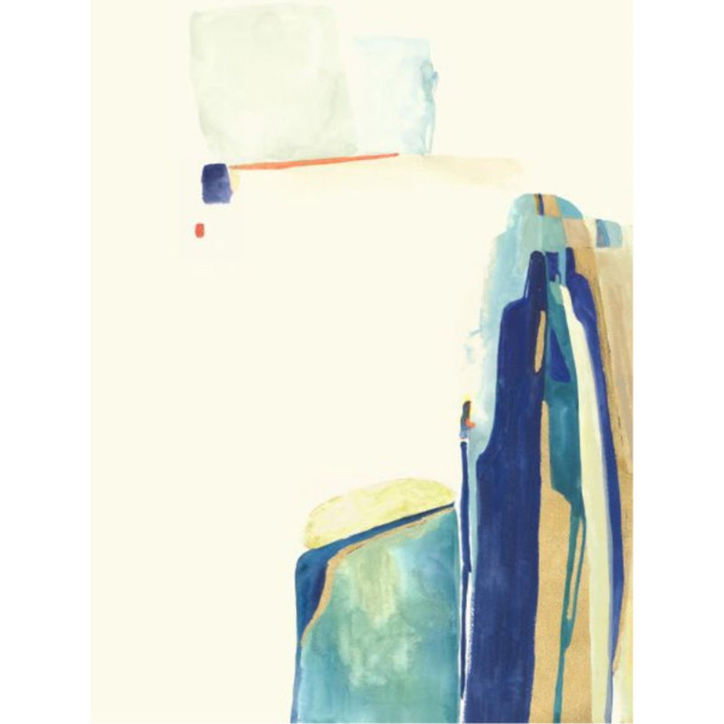 Cold Mountains II Painting by Sara Brown, Glass Coat, 63" H x 47" W